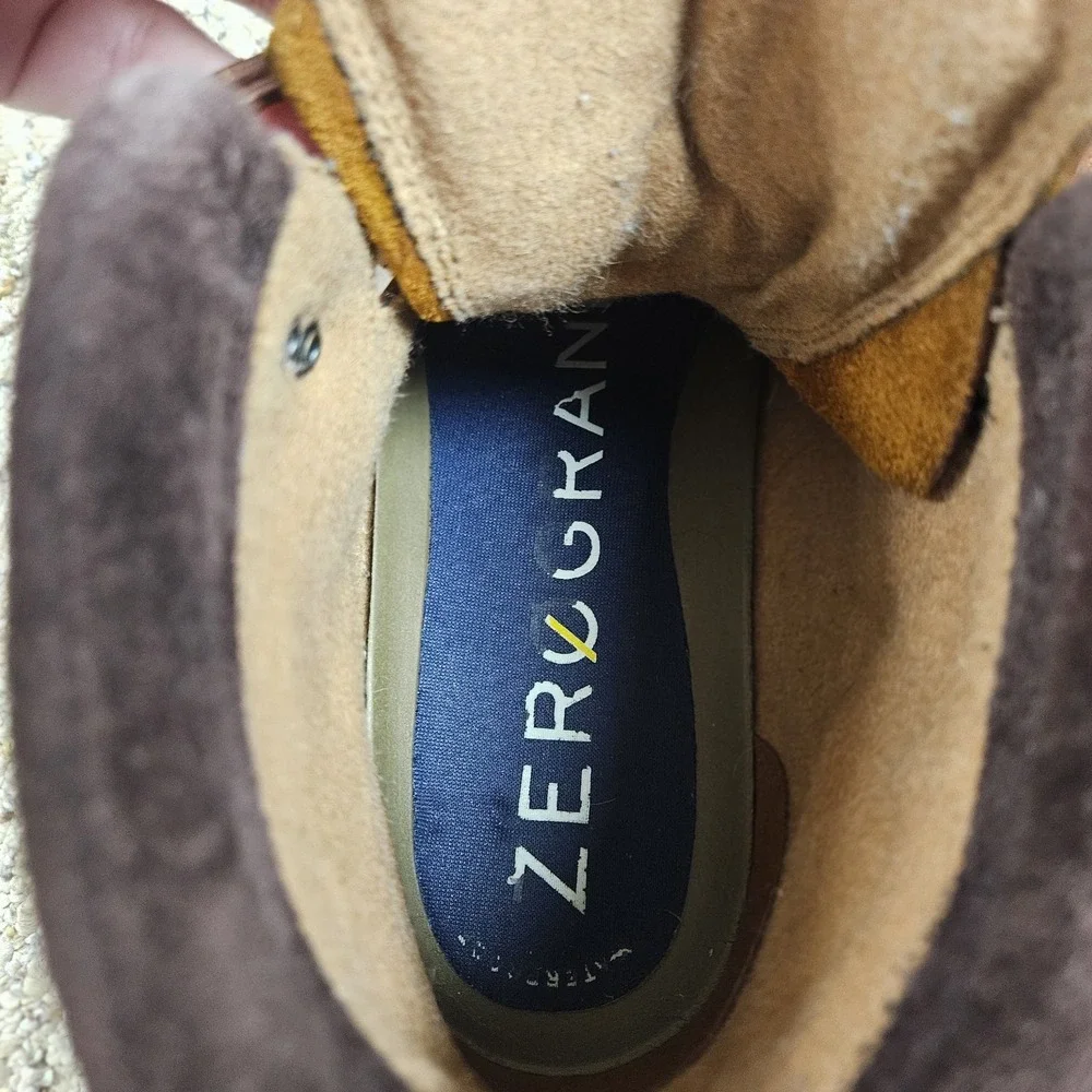 Cole Haan 11.5W Zerogrand Hiker Boot British Tan Leather Waterproof C33471 Men's